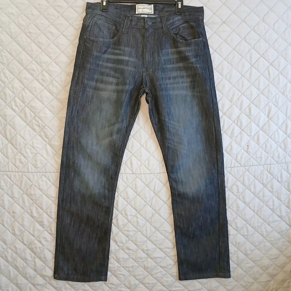 Colours Alexander Julian Mens Dark Blue Denim5678J Straight Jeans Size 32x30